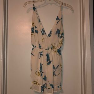 White with blue flower romper!!!